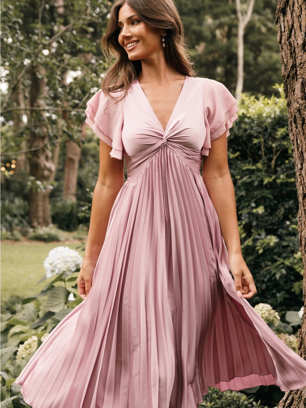Petal & Pup Nova Flutter midi dress- M
